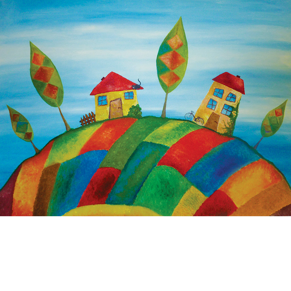 Two Homes, Fine Art Print from an Original Painting by Beata Dagiel